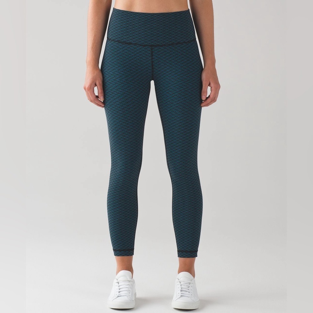 Lululemon High Times Pant (Luxtreme) Score Jacquard Black Indian Ocean